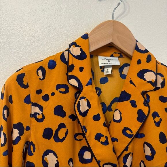 3.1 Phillip Lim Vibrant Animal Print Blouse Blazer - Picture 2 of 5